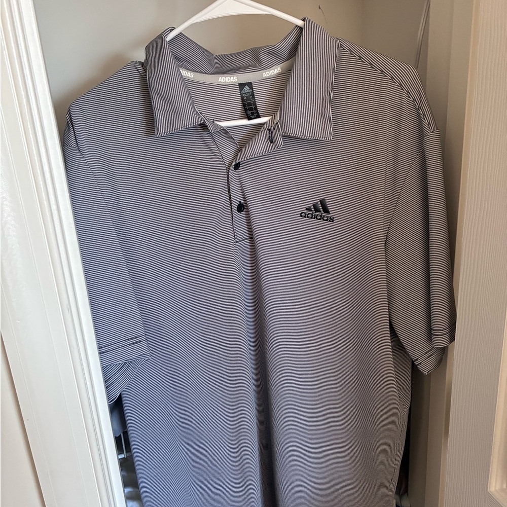 Adidas Men's Gray Polo Shirt